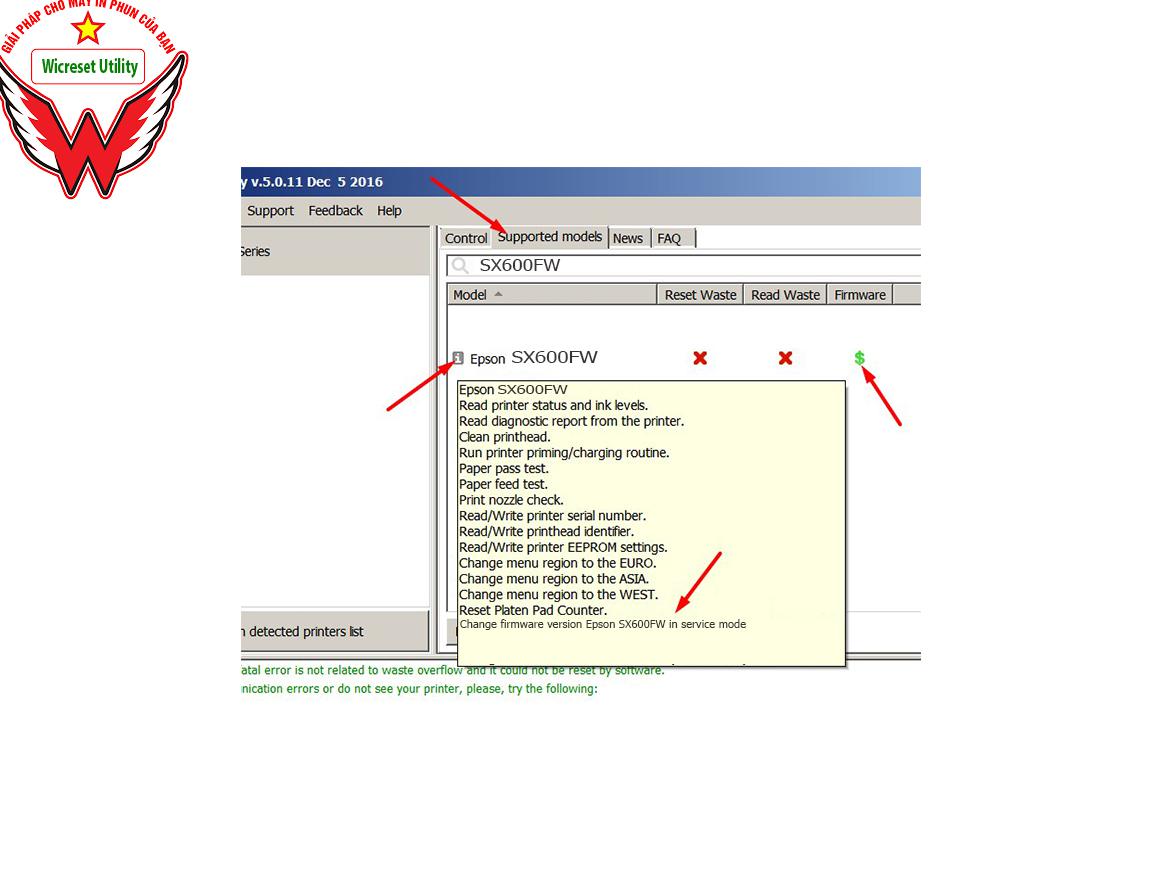 Key Firmware May In Epson SX600FW Step 1